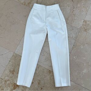 Zara Elegant White Ankle Pants